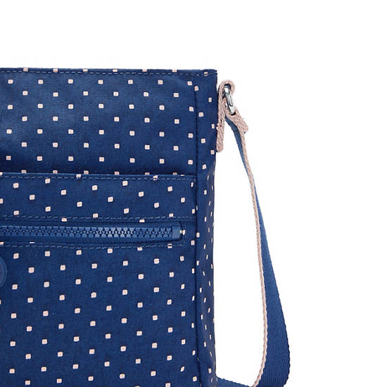 Kipling New Angie Printed Crossbody Táska Kék | HU 1200ZU